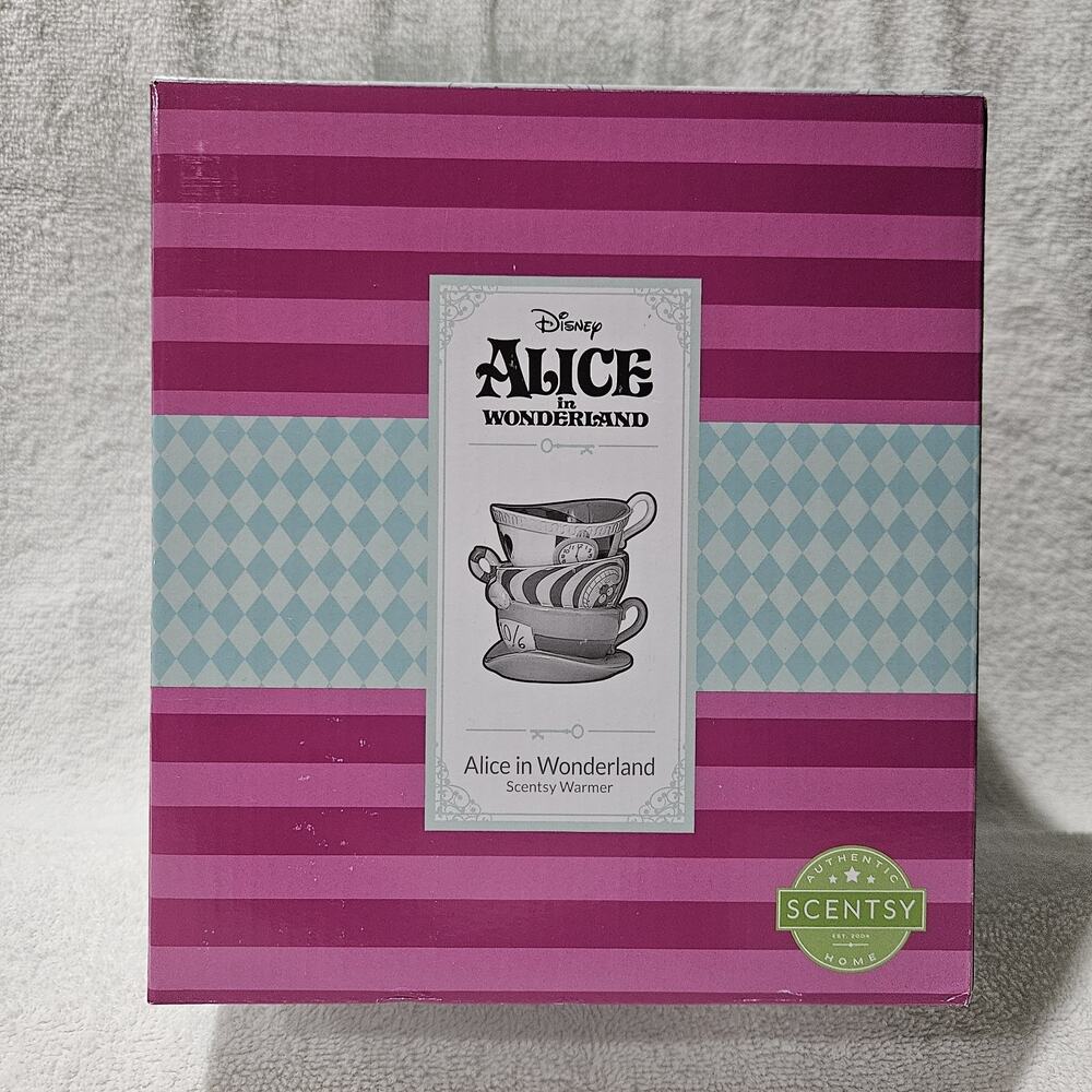 Scentsy Disney Alice in Wonderland Warmer New Unused Retired Original Box